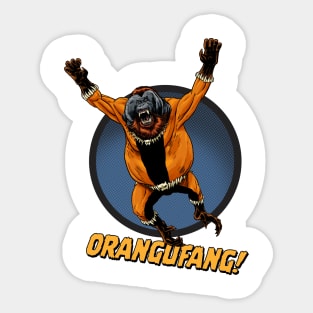 ORANGUFANG! circle Sticker